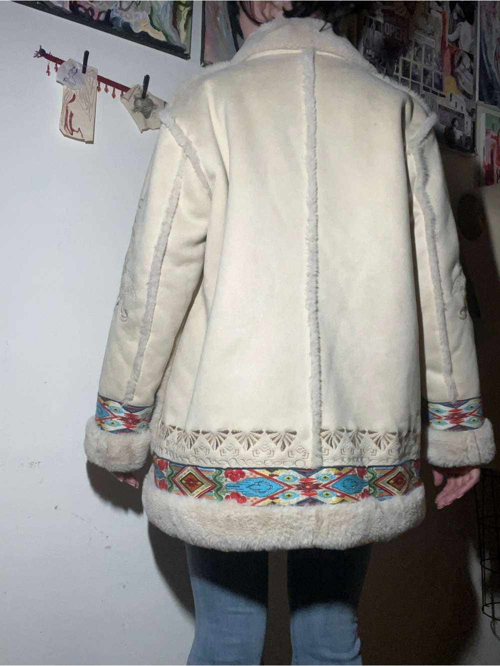Hepburn Ski Coat NWT- Sherpa faux fur shearling winter coat - Picture 3 of 8